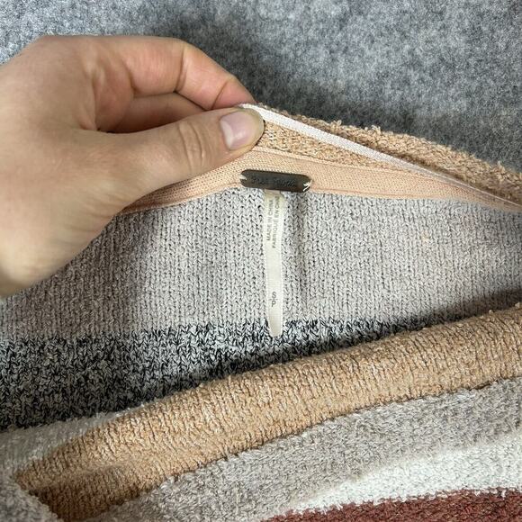 Free People Candyland Sweater Women’s Small Cropped Pullover Striped Beach Boho - Picture 5 of 7